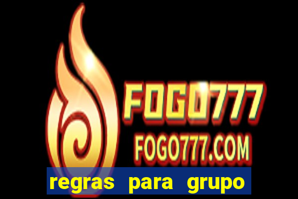 regras para grupo de futebol no whatsapp